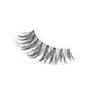 Natural look false eyelashes featuring long, wispy strands for enhanced eye beauty and volume, suitable for various makeup styles.