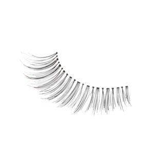 Natural style false eyelashes with a wispy design, ideal for enhancing eye beauty and creating a fuller lash look.