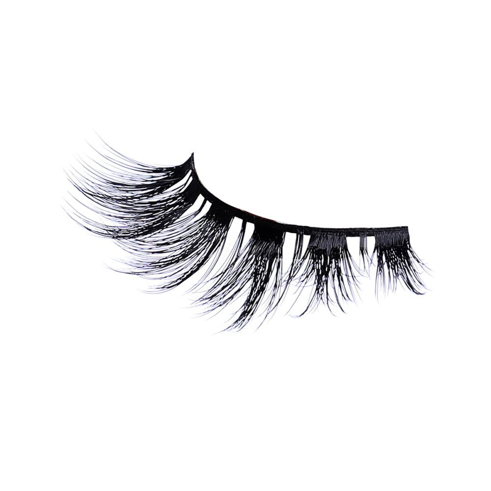 Luxury false eyelashes featuring a voluminous design, perfect for enhancing eye makeup looks with dramatic flair and elegance.