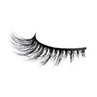 Luxury faux mink eyelashes with a dramatic, voluminous look, perfect for enhancing eye makeup and creating a bold appearance.