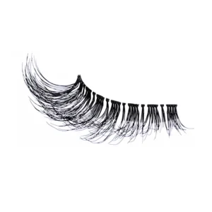 Luxury black false eyelashes featuring a dramatic, layered design for enhanced eye beauty and allure.