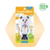 Pearly White kids toothbrush featuring a panda design, BPA free, with a compact rounded head and pop-up cover for ages 3 and up.