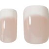 Set of two ombre nail tips featuring a pink gradient design, ideal for nail art and manicure applications.