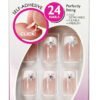 Depend Press & Go self-adhesive nails set featuring 24 flexible and detachable nails with an airbrush finish and decorative design.