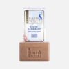 Fair & White exfoliating soap bar with packaging, 200g, designed for skin exfoliation and cleansing.