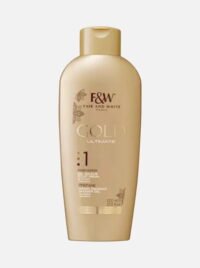 Fair and White Gold Ultimate Shampoo bottle for hair care, designed to nourish and enhance hair texture with a luxurious formula.