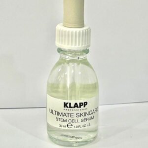 KLAPP Professional Ultimate Skincare Stem Cell Serum in a glass dropper bottle, 30ml, designed for rejuvenating skin care.